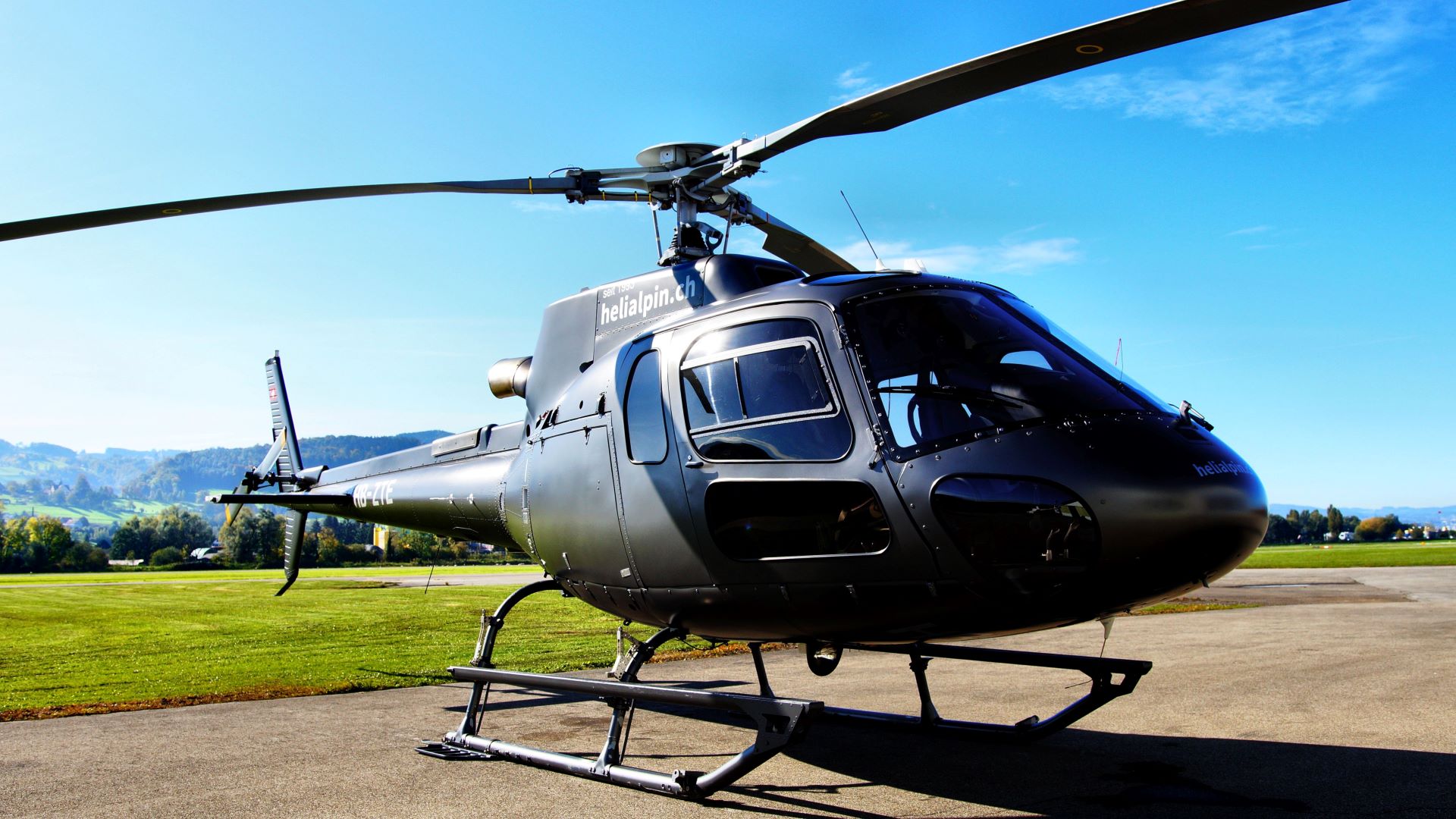 Aufnahme Helikoptermodell HB-ZTE Helialpin